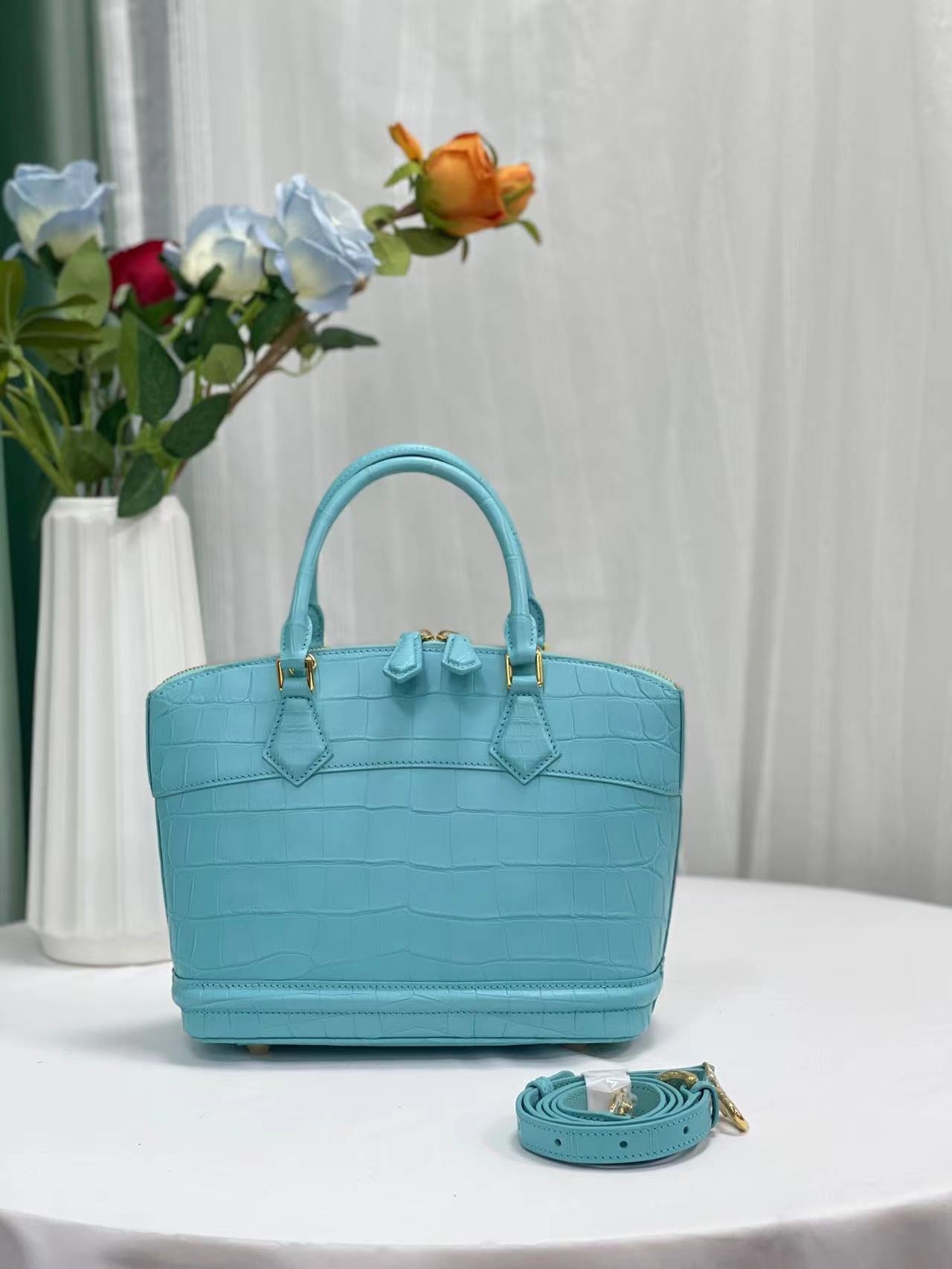 Nile Alligator Belly Stylish Elegant Handbag