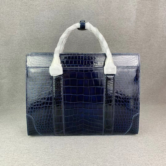 Nile Alligator Belly Luxury Briefcase