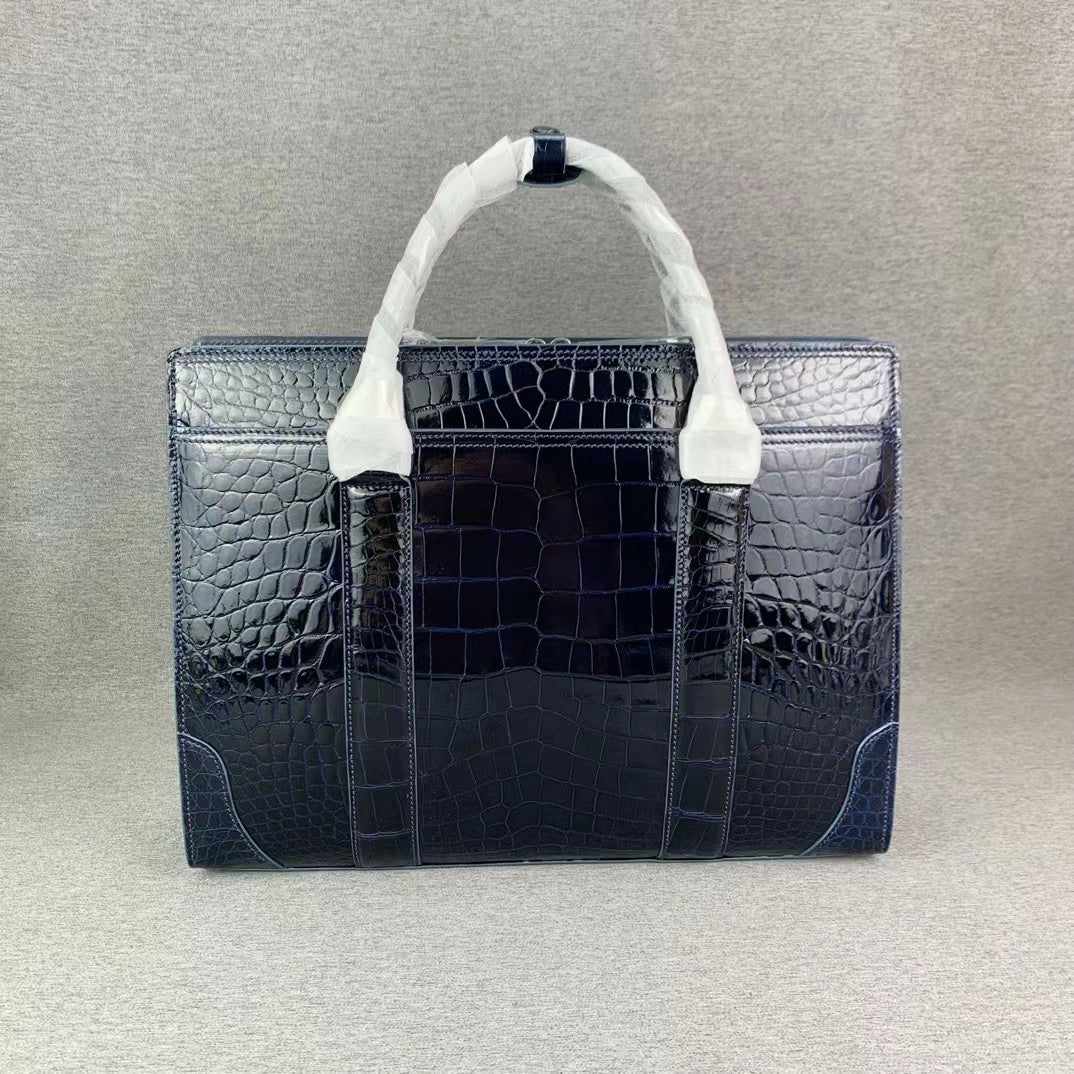 Nile Alligator Belly Luxury Briefcase