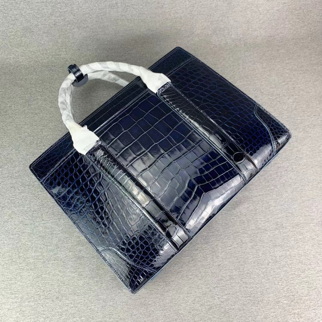 Nile Alligator Belly Luxury Briefcase