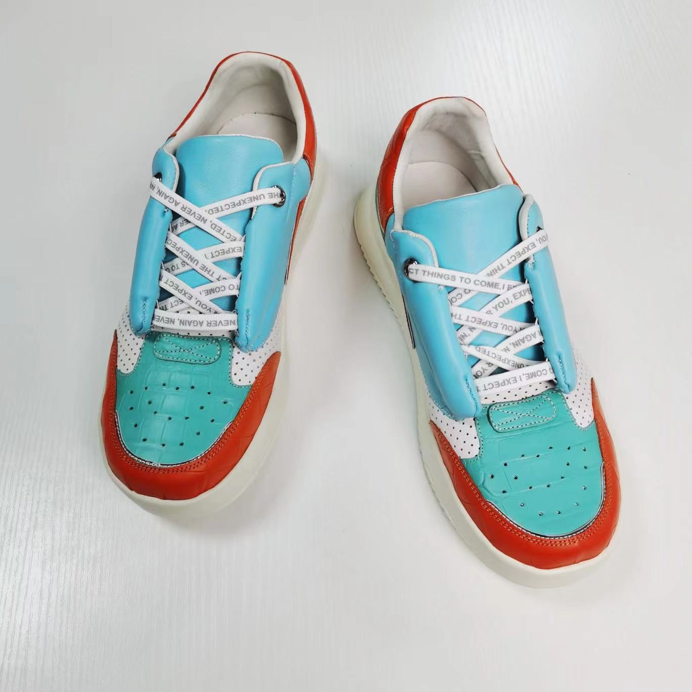 Alligator & Imported Cow Skin Classic Comfy Shoes