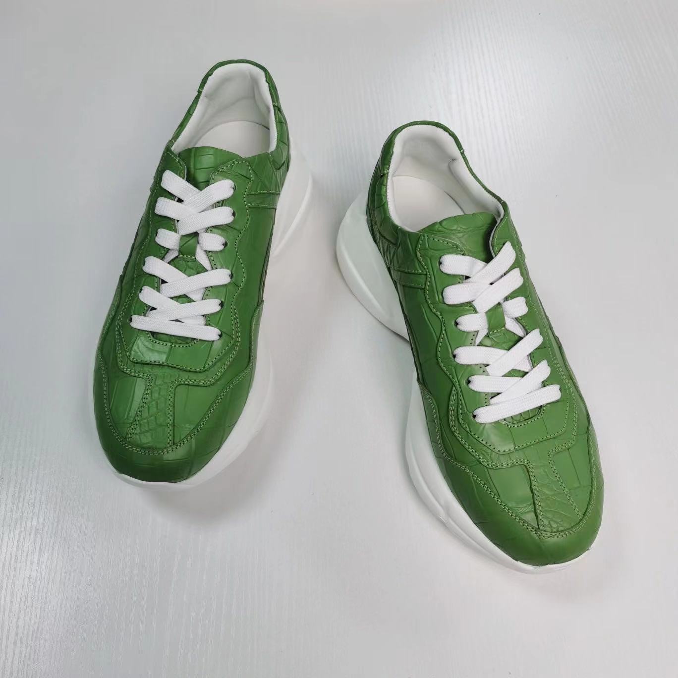 Alligator Leather Classic Comfy Sneakers