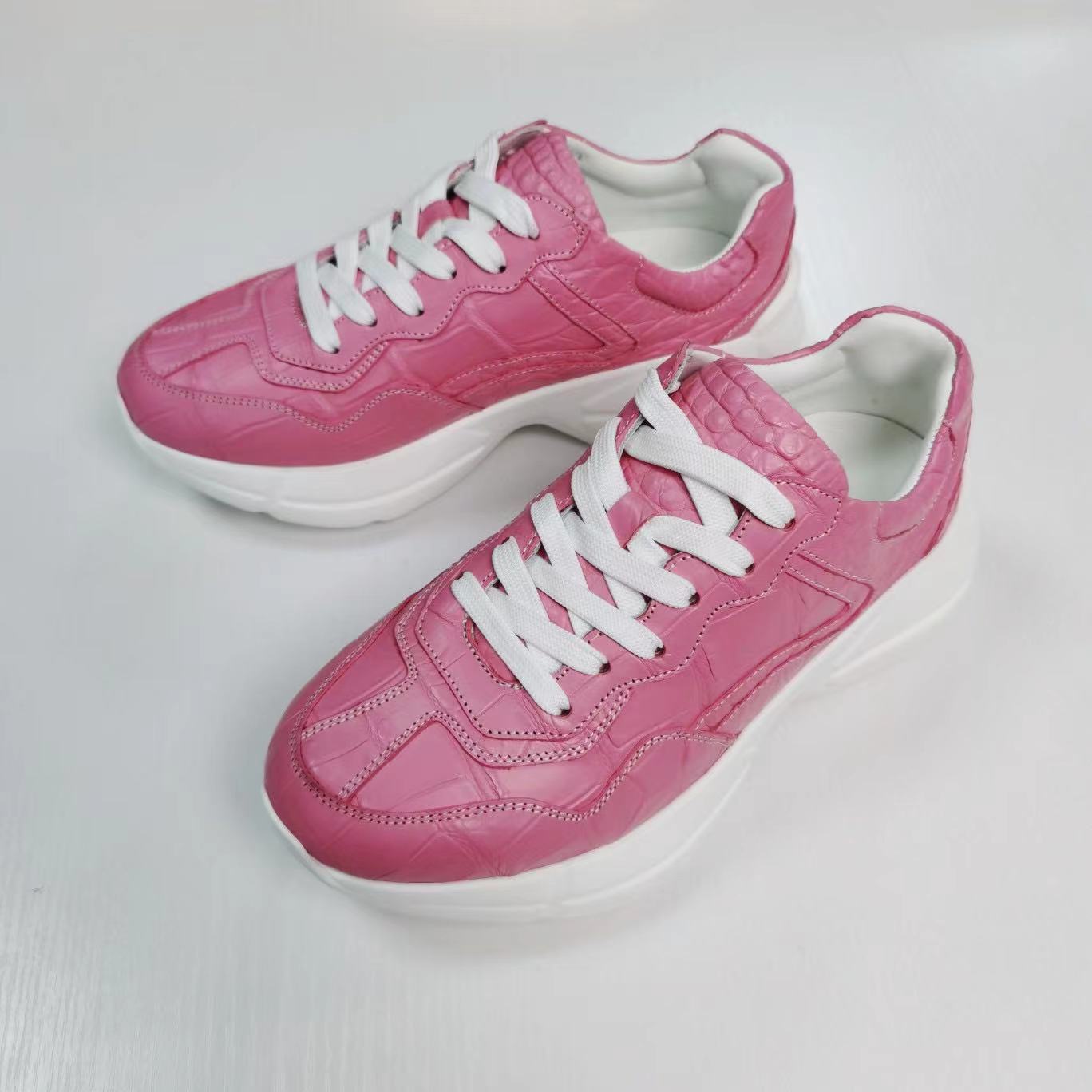 Alligator Leather Classic Comfy Sneakers