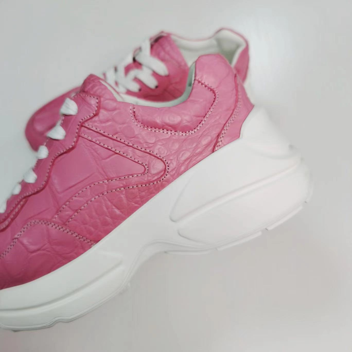 Alligator Leather Classic Comfy Sneakers
