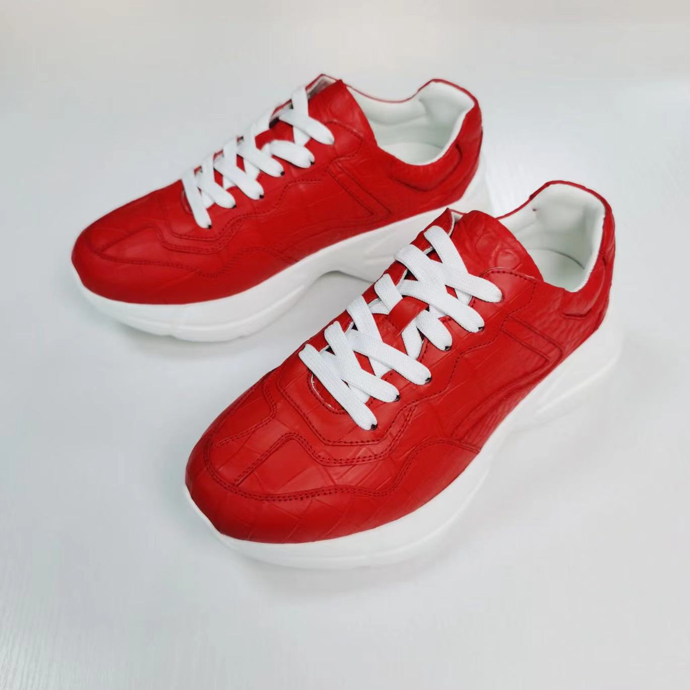 Alligator Leather Classic Comfy Sneakers