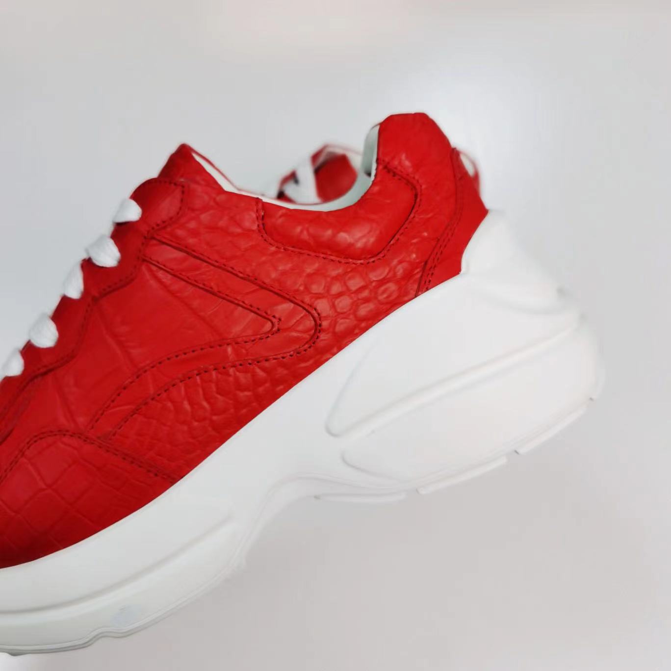 Alligator Leather Classic Comfy Sneakers