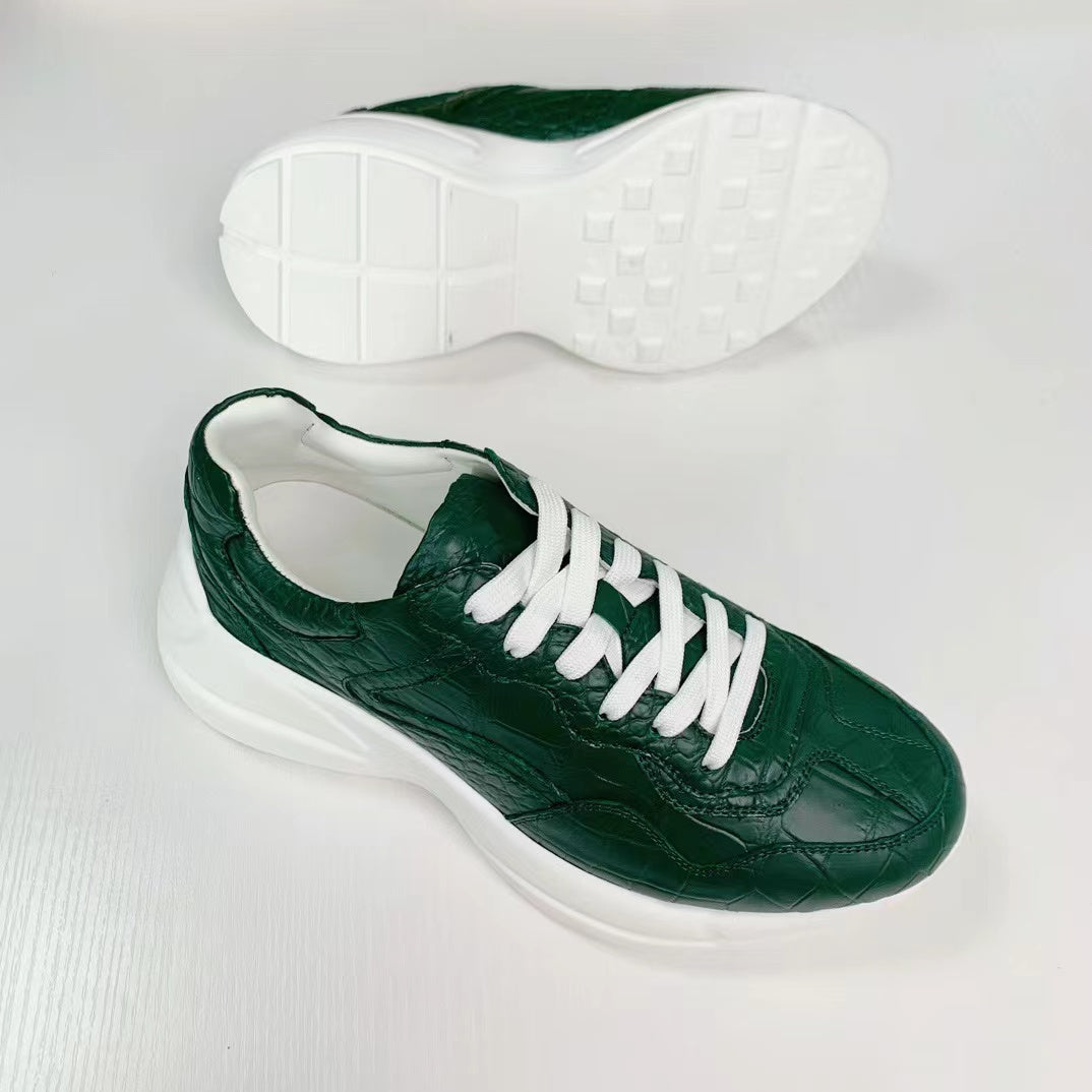 Alligator Leather Classic Comfy Sneakers