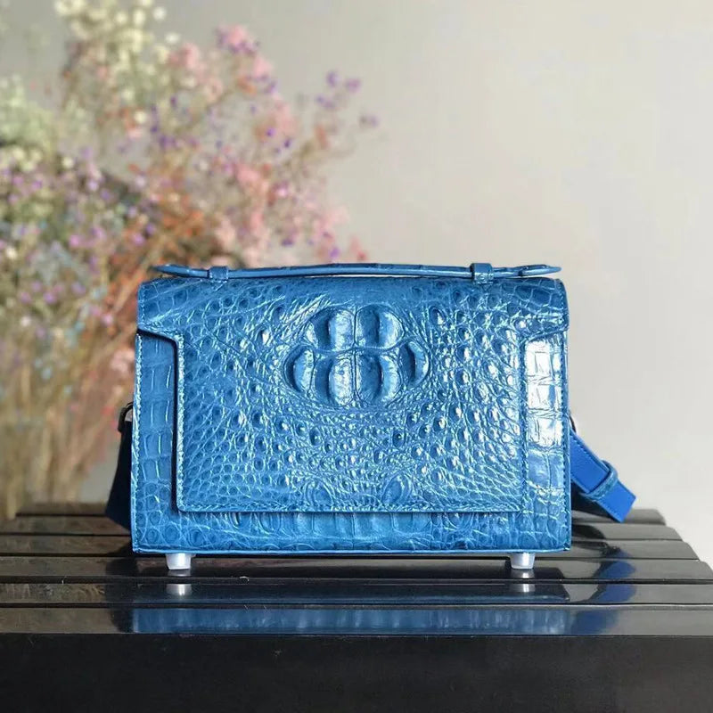 CROCODILE THAI LEATHER WOMEN HANDBAG CROSS-BODY BAG