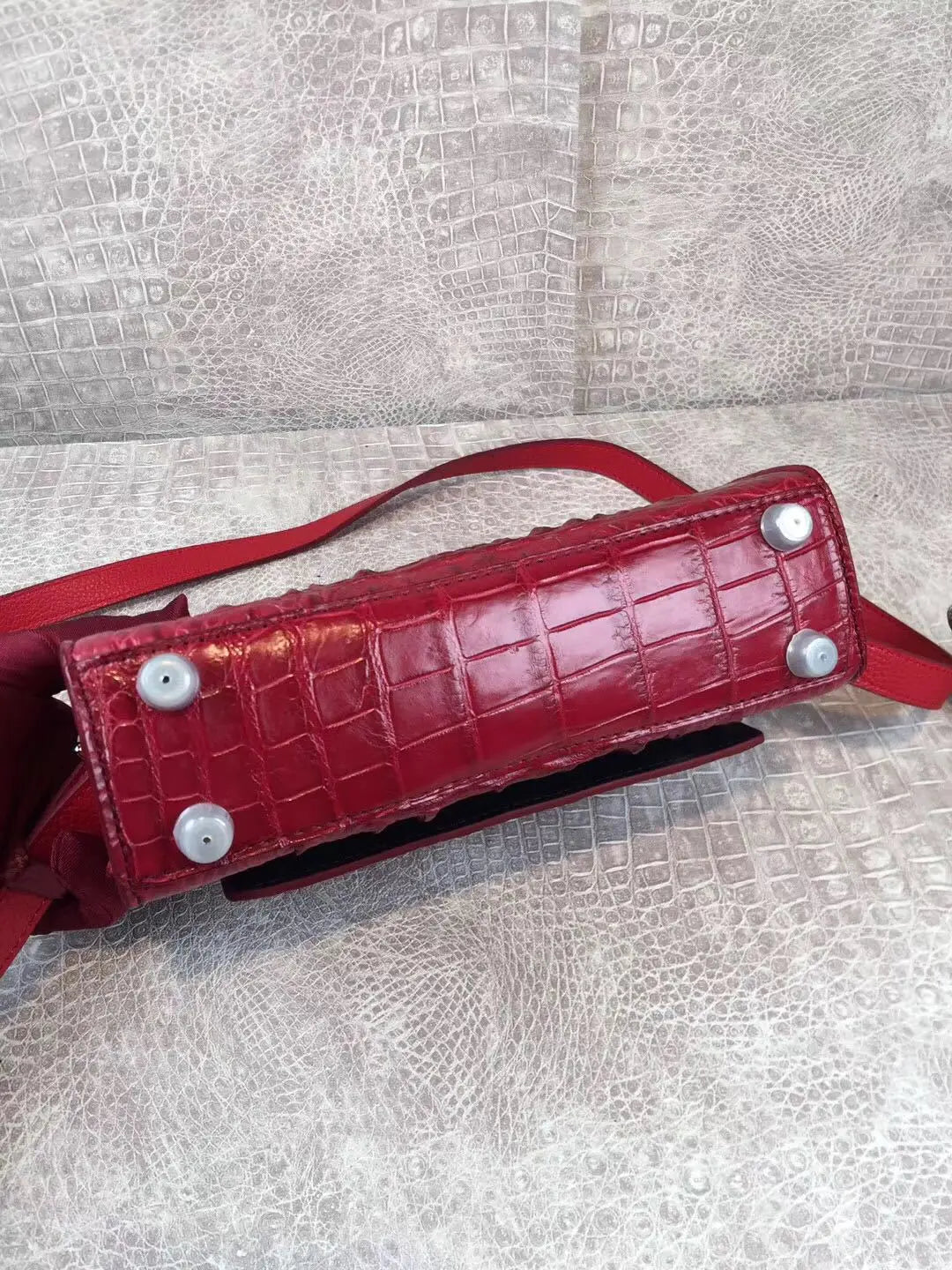 CROCODILE THAI LEATHER WOMEN HANDBAG CROSS-BODY BAG
