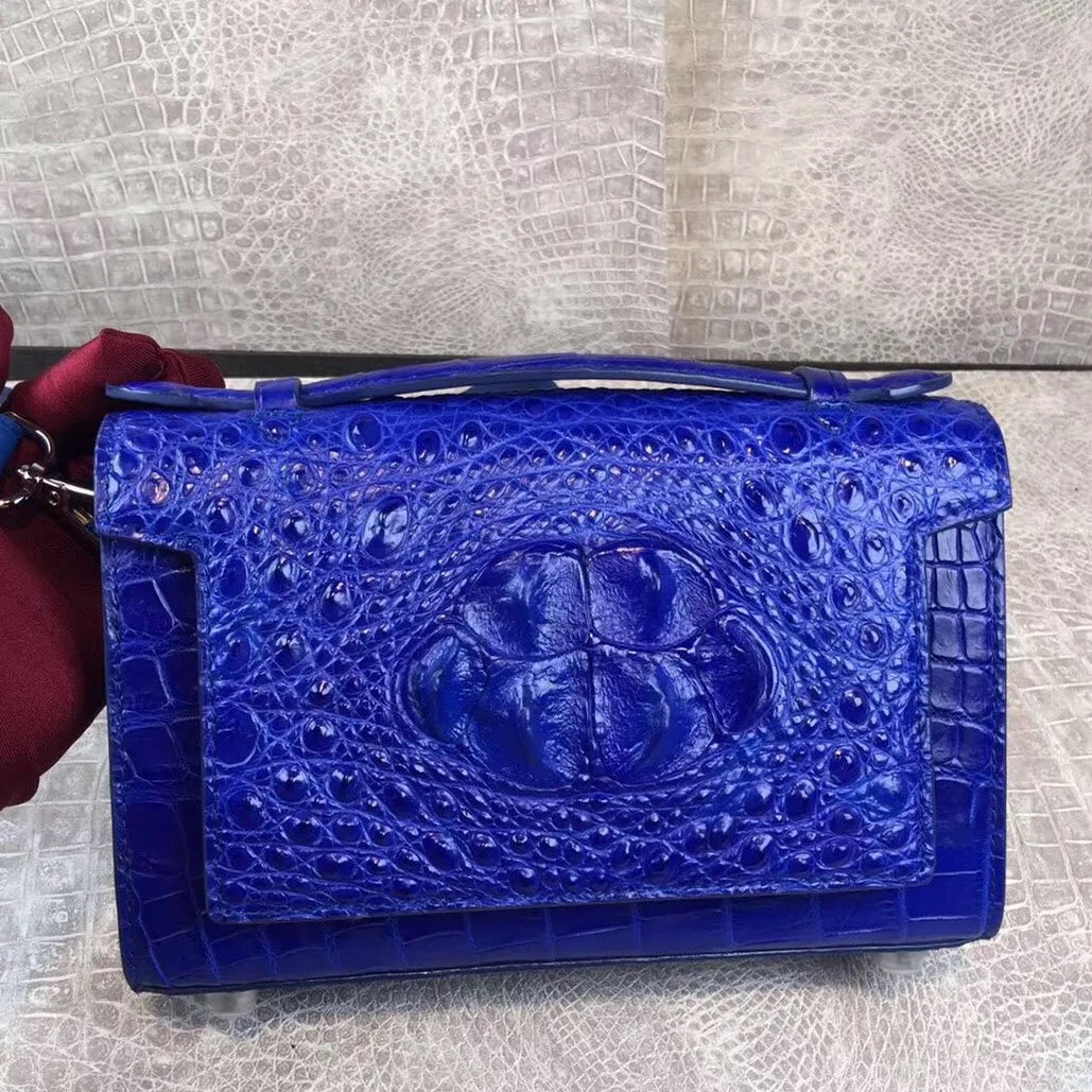 CROCODILE THAI LEATHER WOMEN HANDBAG CROSS-BODY BAG