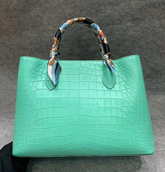 American Crocodile Women Fashion Handbag Single Shoulder Bag